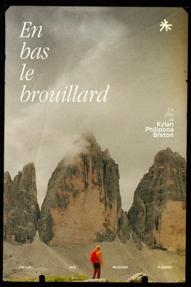 En bas le brouillard poster