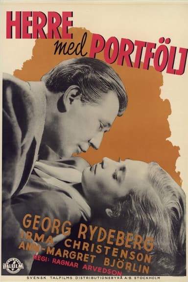 Herre med portfölj poster