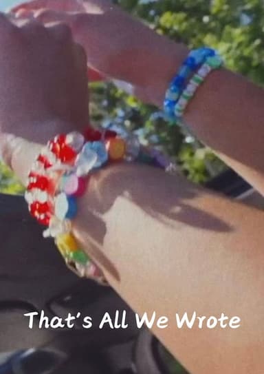 That's All We Wrote poster