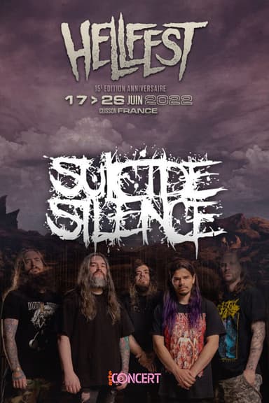 Suicide Silence au hellfest 2022 poster