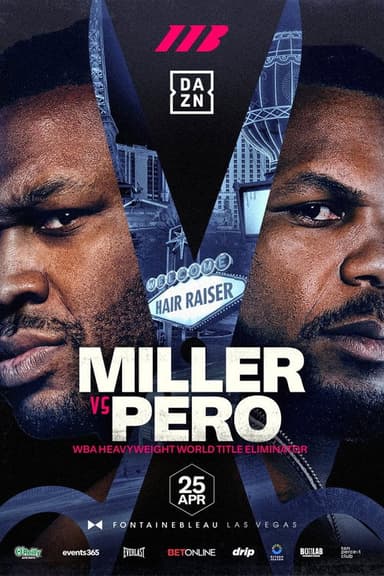 Jarrell Miller vs. Lenier Pero poster