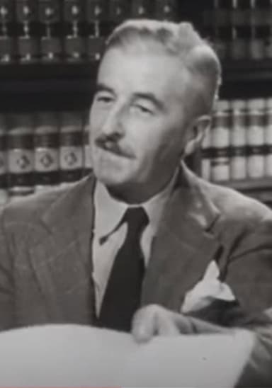 William Faulkner on his native soil in Oxford, Mississippi poster
