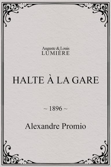 Halte à la gare poster