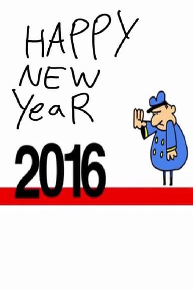 Happy New Year 2016 poster