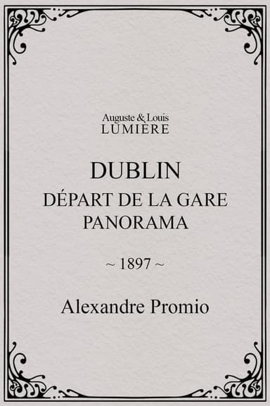 Dublin, Départ de la gare. Panorama poster