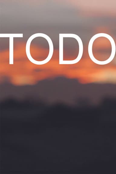 Todo poster