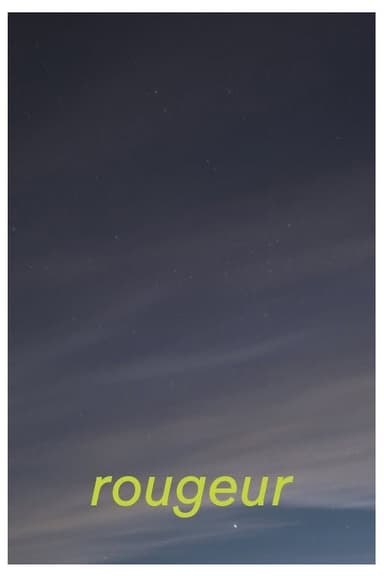 Rougeur poster