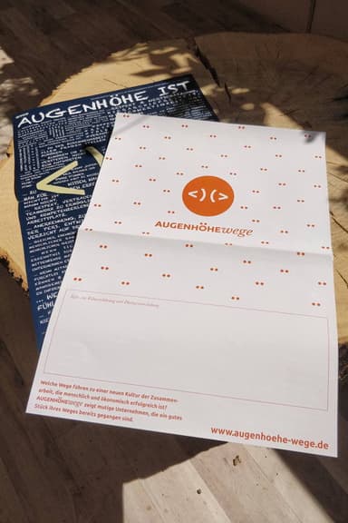 AUGENHÖHEwege poster