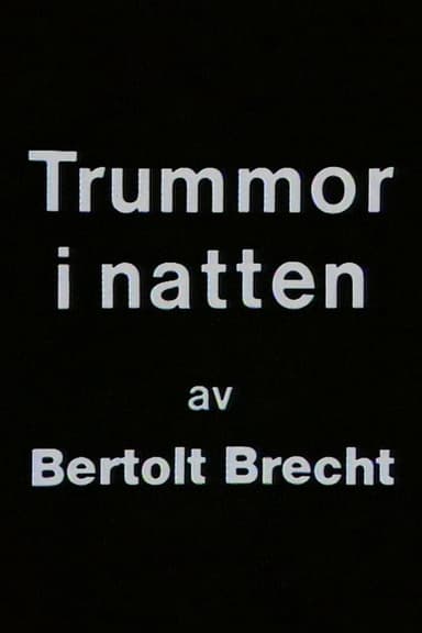 Trummor i natten poster