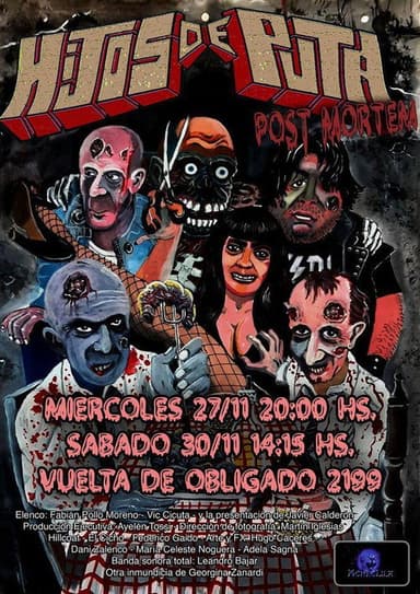 Hijos de puta post mortem poster