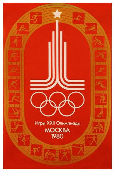 Olympics-80. Opening and Closing poster