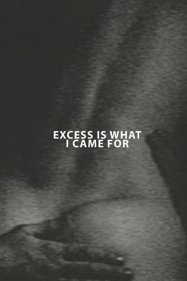 Excess Is What I Came For poster