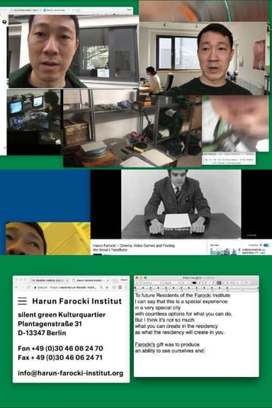 What I Learned at the Harun Farocki Residency poster