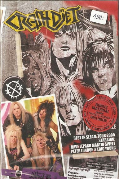 Crashdïet - Rest In Sleaze Tour 2005 poster