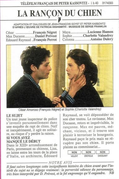 La rançon du chien poster
