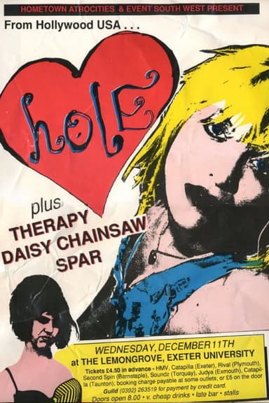 Hole: Live at The Lemon Grove (Exeter, 1991) poster