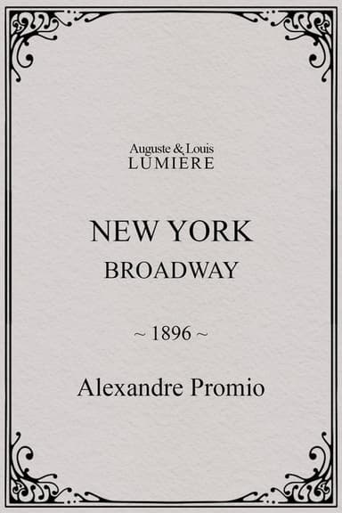 New York, Broadway poster