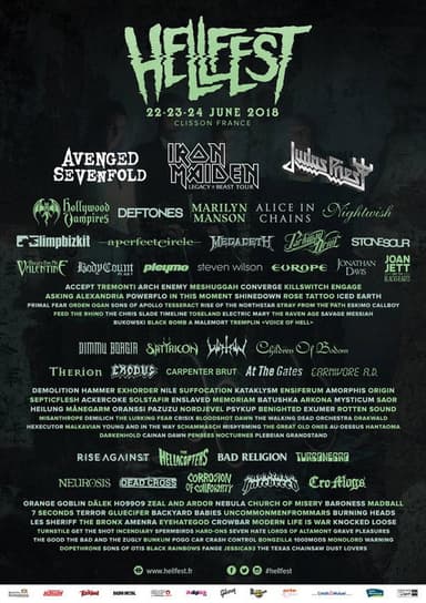 Le Festival Hellfest 2018 poster