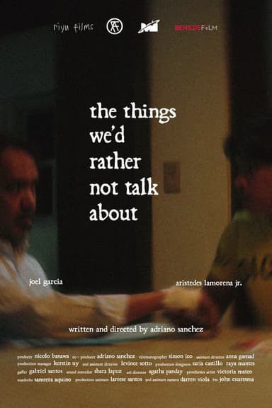 the things we'd rather not talk about poster