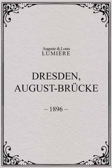 Dresden, August-Brücke poster
