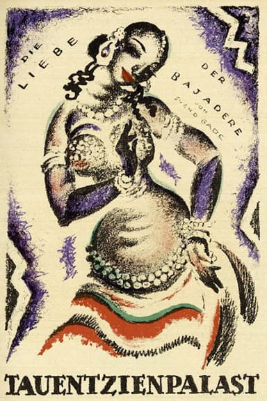Die Liebe der Bajadere poster