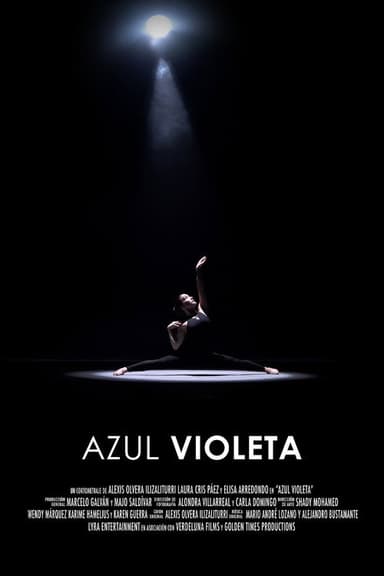 Azul violeta poster