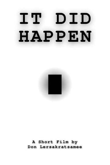 It did happen poster