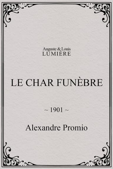 Le char funèbre poster