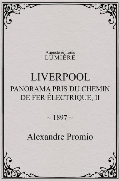 Liverpool, panorama pris du chemin de fer électrique, II poster