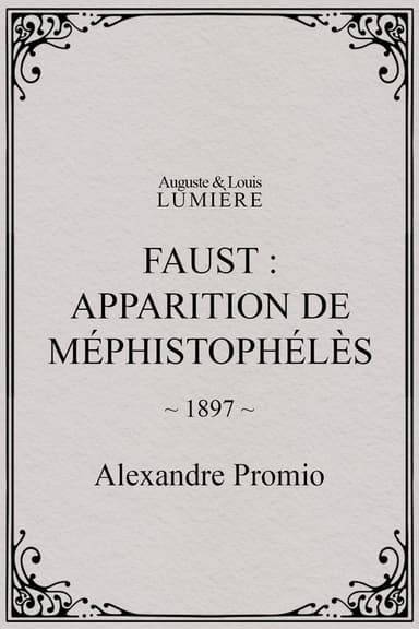 Faust: Appearance of Mephistopheles poster