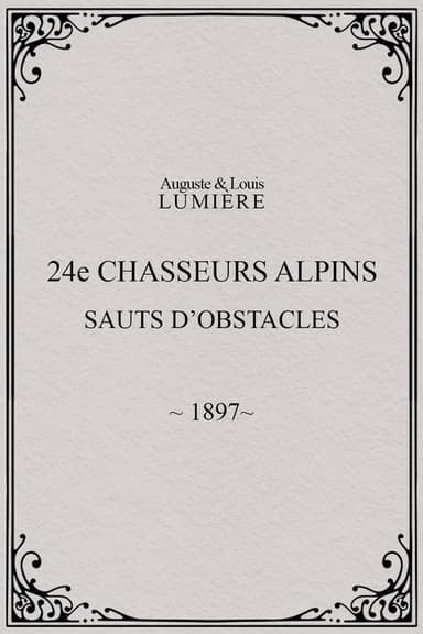 24ème chasseurs alpins : sauts d’obstacles poster