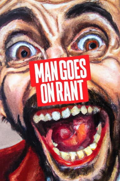 Man Goes On Rant poster