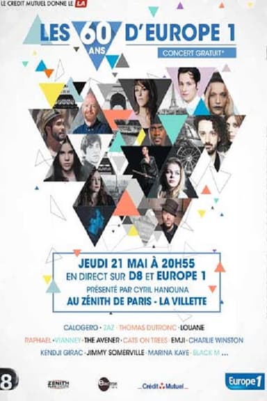 Les 60 ans d'Europe 1 : le concert poster
