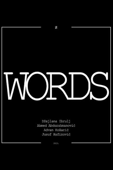 Words poster