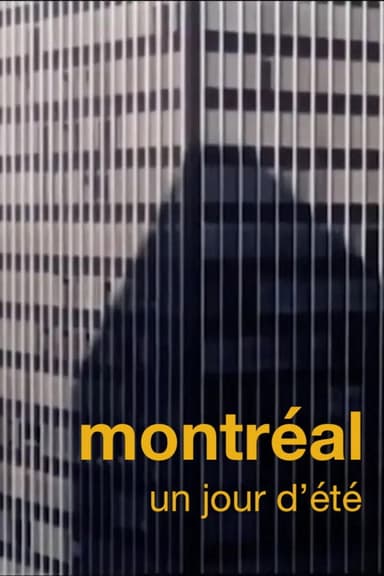 Montréal un jour d'été poster