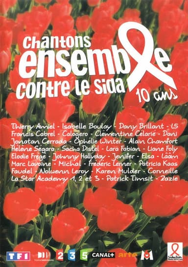 Chantons ensemble contre le Sida - 10 ans poster