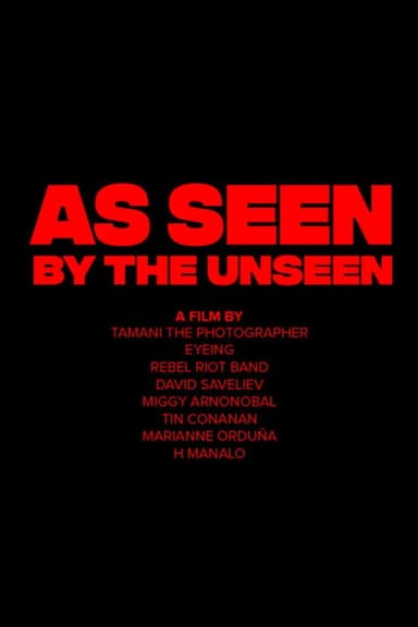 As Seen by the Unseen poster
