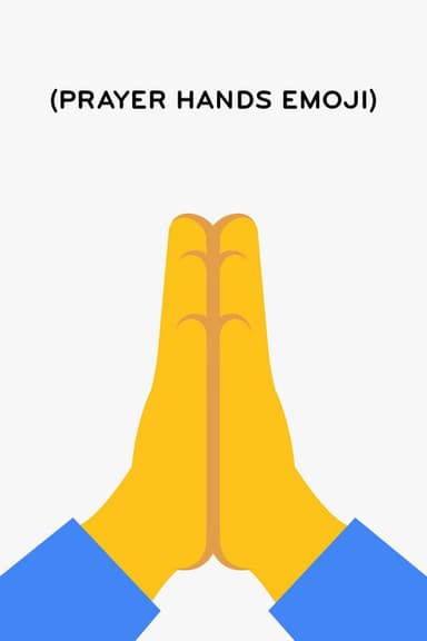 (Prayer Hands Emoji) poster