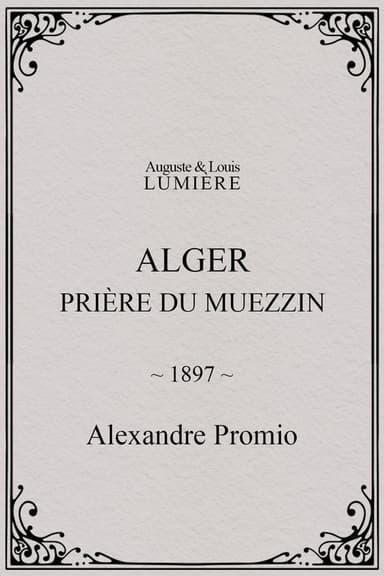 Alger : prière du muezzin poster