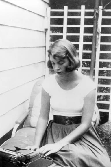 The Lady in the Book - Sylvia Plath, portraits poster