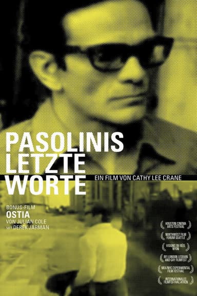Pasolini's Last Words poster