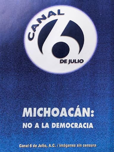 Michoacán: No a la democracia poster