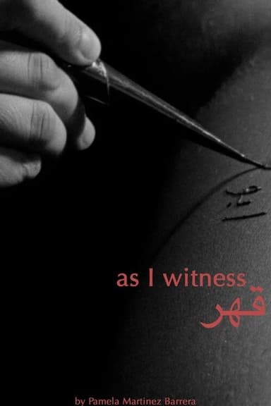 As I Witness poster