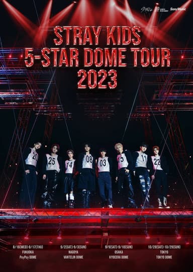 Stray Kids 5-STAR Dome Tour 2023 poster