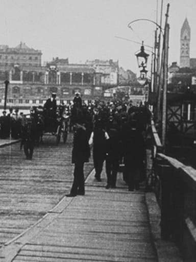 Pont de bateaux poster