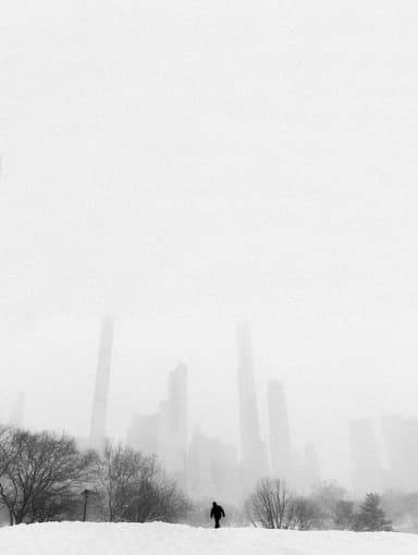 Snowfall in New York poster
