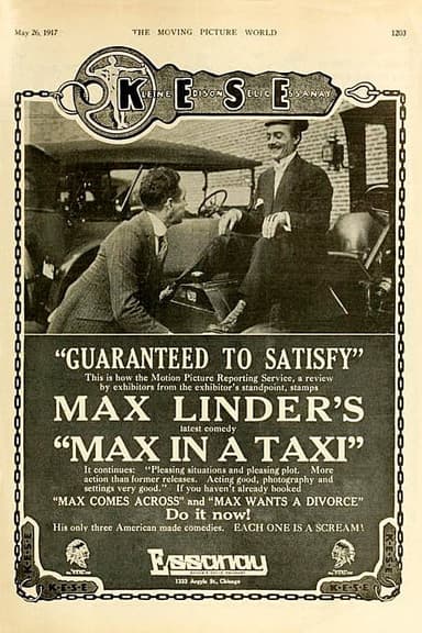 Max in a Taxi poster