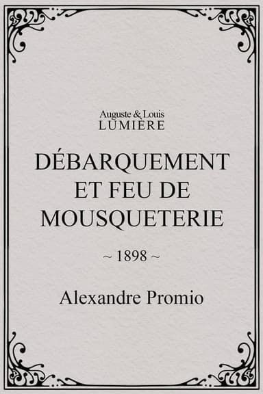 Débarquement et feu de mousqueterie poster