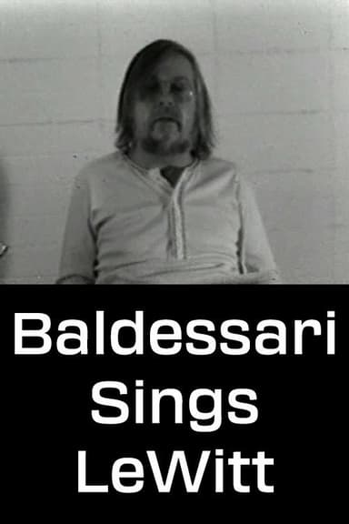 Baldessari Sings LeWitt poster