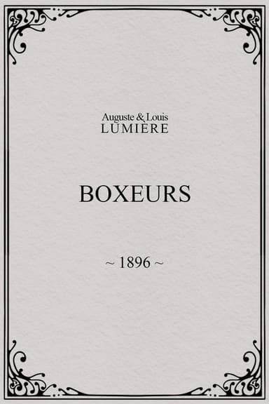 Boxeurs poster